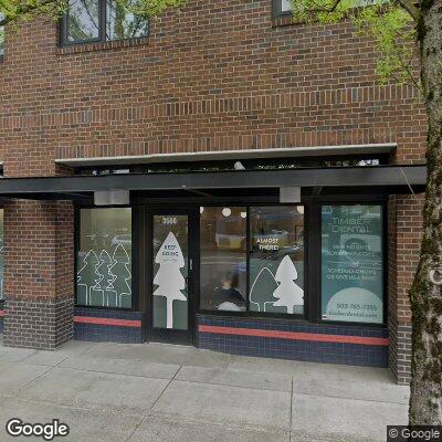 Thumbnail image of the front of a dentist office practice with the name Timber Dental which is located in Portland, OR