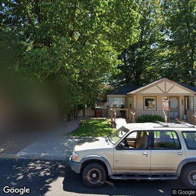 Thumbnail image of the front of a dentist office practice with the name Roar Denture Center which is located in Prineville, OR