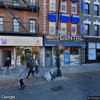 Thumbnail image of the front of a dentist office practice with the name Brilliant Smiles which is located in Brooklyn, NY