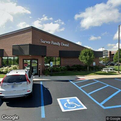 Thumbnail image of the front of a dentist office practice with the name Sarver Family Dental which is located in Portage, IN